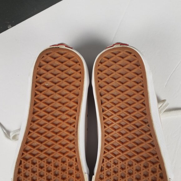 VANS Men Sz 8 Tan Skateboard Pro Padded Canvas Brushed Suede Shoe Sneaker Women - Picture 13 of 16